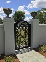 Charleston Wheel Gate, Modern Metal Gate, Custom Art Pedestrian Walk Thr... - $1,299.00