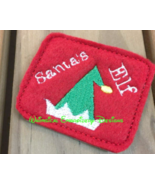 Santa&#39;s Elf Feltie ItH Machine Embroidery Design Instant Download - $75.58 MXN