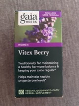 Gaia Herbs women VITEX BERRY  60 Vegan Liquid Phyto Caps Progesterone Ex... - £18.21 GBP