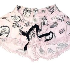 PJ Salvage French Bulldog Pajama Shorts Pink Frenchie Sleep Lounge Women S image 2