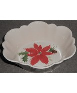 Lenox WINTER MEADOW POINSETTIA PATTERN  Candy Dish HOLIDAY-CHRISTMAS - $19.79