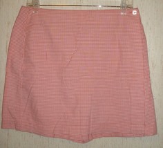 Excellent Womens Liz Claiborne Lizsport Pink &amp; White Check Skort Size 12 - £18.35 GBP