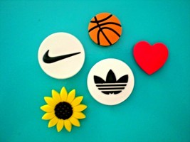 Shoe Charm Sun Flower Sport Logo Symbol Plug Button Accessories Comp/ Wi... - £10.23 GBP