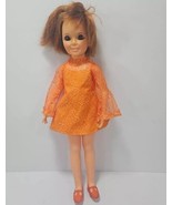 Vintage 1968 Ideal Crissy W/ Hair That Grows-Original Orange Dress-Works - €28,76 EUR