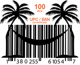 Instant 100 UPC EAN GTIN ASIN codes for Amazon Itunes Google Shopping etc - £9.44 GBP