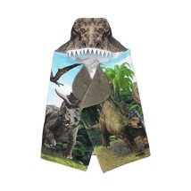 Jurassic World T-Rex Dinosaurs Kids Hooded Bath, Beach Towel, 24&quot; X 50&quot; - $18.21