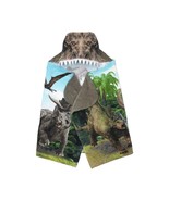 Jurassic World T-Rex Dinosaurs Kids Hooded Bath, Beach Towel, 24&quot; X 50&quot; - $334.14 MXN