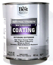 Do It Best Quality Paints Industrial Strength Waterborne Gloss White Pas... - £22.01 GBP