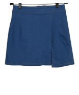 Sky To Moon Skirt Blue Women&#39;s Small Mini Unlined A-Line - £13.82 GBP