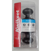 Kwikset Security Cove Venetian Bronze Interior Bed Bath Privacy Door Knob Brown - £13.54 GBP