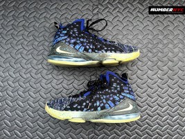 Nike Air Lebron XVII 17 GS Constellations 6.5Y Blue Basketball Shoes BQ5... - $59.39