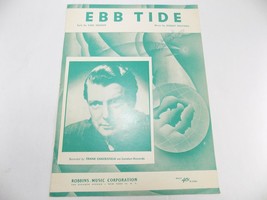 Vintage Sheet Music Score 1953 Ebb Tide Frank Chacksfield On London Records - £7.00 GBP