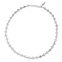 S&#39;STEEL 925 Sterling Silver Necklaces For Women Ins Retro Silver Cross Chain Vin - £40.87 GBP