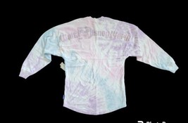 Walt Disney World Parks Pastel Tie Dye Purple Pink Adult Spirit Jersey Sz XS - £58.18 GBP