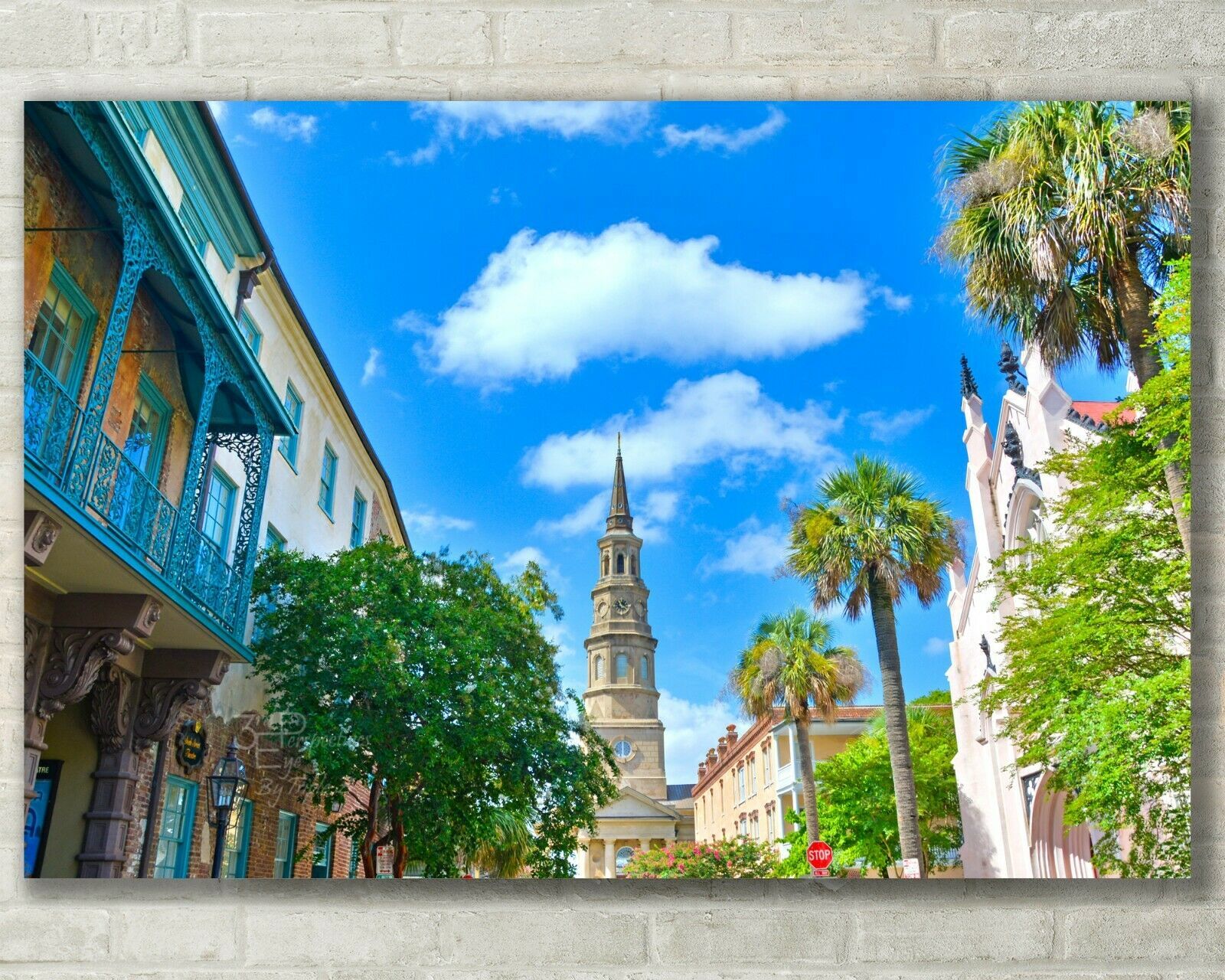 Charleston Wall Art, Church Street - Fine Art Photo on Metal, Canvas or ... - $31.50+
