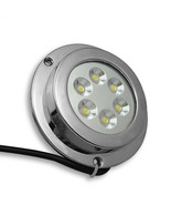 316 Stainless Steel 12 LED Underwater Light 6X2W 90*17.5mm Marine Boat - $148.43 CAD