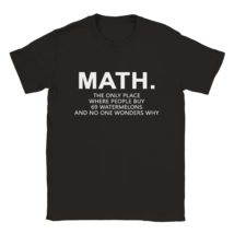 Funny Math t shirt comic mathematics tee shirt trend gift giving idea - £21.86 GBP