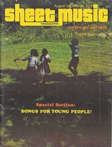 Sheet Music Magazine Aug Sept 1978 Songs for young people Standard Edition Spec - $14.85