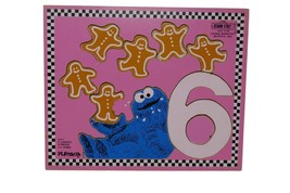 Playskool 1973 Sesame Street Cookie Monster 6 Cookies Wooden Puzzle 315-7 - $165.04 MXN