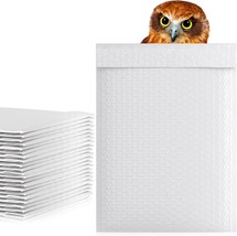 White Bubble Mailers Pack of 50, 9.5 x 13.5 Poly Envelopes - $43.22