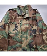 Military M-65 Woodland Camo Cold Weather Field Jacket Small X-Short Army... - £39.57 GBP