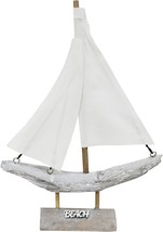 Wooden Sailboat Decor Nautical Sail Boats Model Decor Table Top Beach Co... - $348.38 MXN