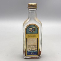 Vintage Mk Imitation Cocoanut Glass Bottle Advertising Packaging Design-... - £27.21 GBP