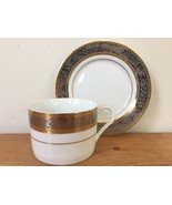 Global International Stafford Porcelain 0404 Gold Silver Tea Coffee Cup ... - £19.65 GBP