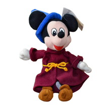 Mickey Mouse Fantasia Sorcerer Disney Store Mini Bean Bag Beanie Plush Doll 11&quot; - £10.41 GBP