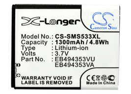 Camerino Sino 3.7v 1300mAh Li-ion Repl. Battery For Samsung SmartPhone - $36.99