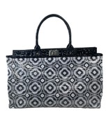 Murval Tote Bag Black White Geometric Print Clear Plastic Shoulder Bag - €12,79 EUR