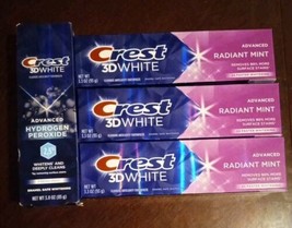 4 Pc Crest 3D White Advanced Radiant Mint/Fresh Mint (Y140) - £14.20 GBP