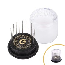 Gyros® Hss Wire Gauge Mini Twist Drill Bit Set With Convenient Clear Dome - $25.86