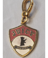Juicy Couture Shield Crest Charm Scottie Gold Tone Red White Black 1990s - £19.37 GBP