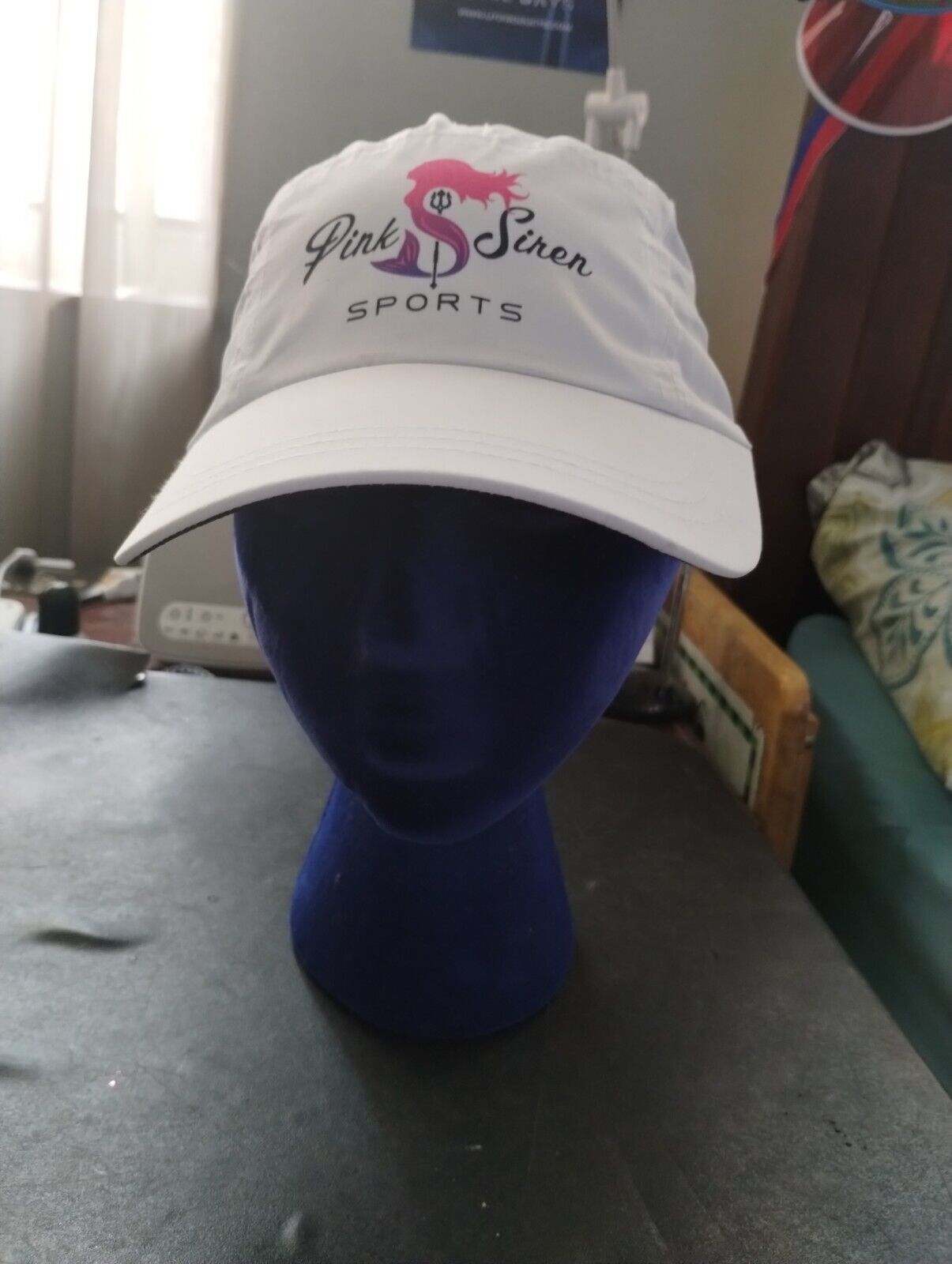 Headsweats Pink Siren Sport Performance Basebal Hat Strapback White Logo - $12.77