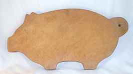 Antique Cut Plank Maple Wood Food Cutting Board Pig Form Red Paint - £101.49 GBP