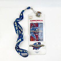 2002 MLB World Series Game 1 Ticket Stub Angels v Giants Lanyard Pin Holder - £39.61 GBP