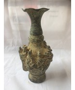 antique bronze chinese bronze Eight God Zun Cup Bottle Pot Vase Jar - £179.29 GBP