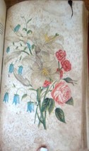 1848 antique FLORA&#39;S INTERPRETER POEMS flower name poetry gr8 4 greeting cards - £69.88 GBP