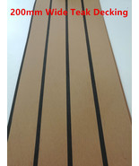 Boat Marine Synthetic PVC Teak Decking Flooring with Black Stripes 200/50mm - $306.39 CAD+