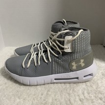 Under Armour Men&#39;s Hovr Havoc Basketball Shoes Size 7.5 Steel/White 3020... - $28.33