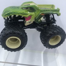 Mega-Wrex Hot Wheels Monster Jam Truck 1:64 Green Missing Detachable Tai... - $6.93