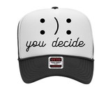 You Decide Hat Cap Vintage Trucker Style Mesh Snapback Foam Front Black ... - $19.79