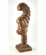 *Vintage Wooden Statue Hand Carved African Woman 19 1/2” - $114.54 CAD