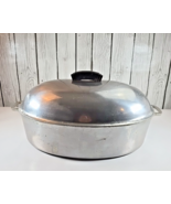 Vintage Majestic Heavy Cast Aluminum Oval Roaster Dutch Oven &amp; Lid Large... - $1,225.19 MXN
