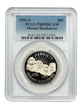 1991-S 50C Mount Rushmore PCGS PR69DCAM - £27.88 GBP