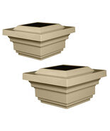 Classy Caps 4x4 Tan PVC Regal Solar Post Cap SLO78T (2 Pack) - $79.98