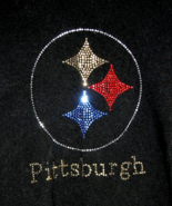 Gildan Womens Mens Black Pittsburgh Steelers T-Shirt Tee City Sparkling ... - $223.92 MXN