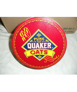 Quaker Oats Tin    Limited Edition 1983   Oatmeal  Cookie recipe on side - $24.74