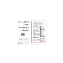 2024 Unicor Perforated Monthly Wall Calendar 11 x 9 White Sheets 12-Month - £23.52 GBP